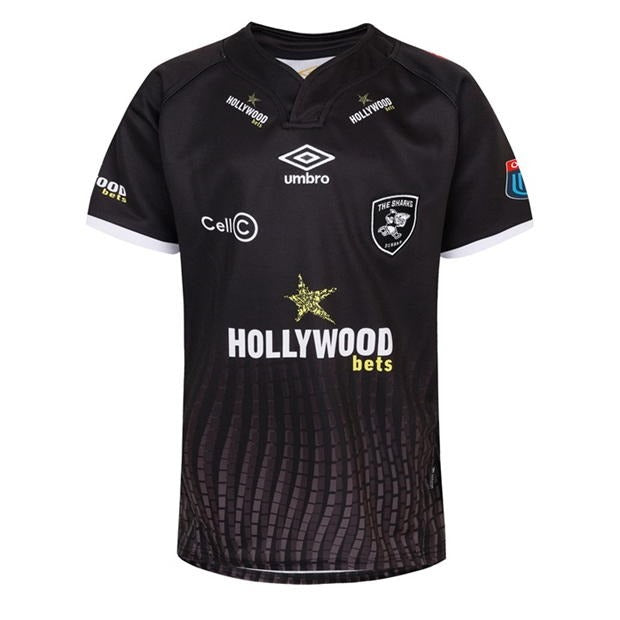 Umbro-The-Sharks-2023/24-Home-Replica-Rugby-Jersey-Black