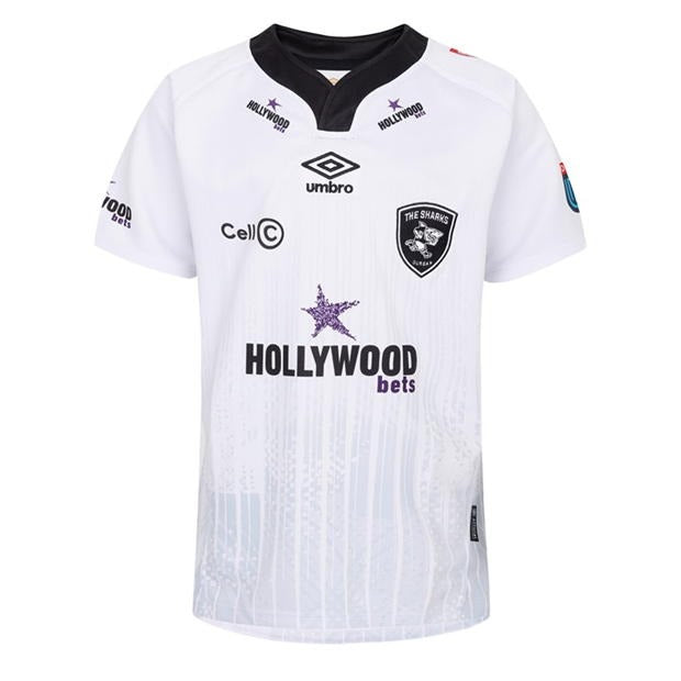 Umbro-The-Sharks-2023/24-Away-Replica-Rugby-Jersey-White