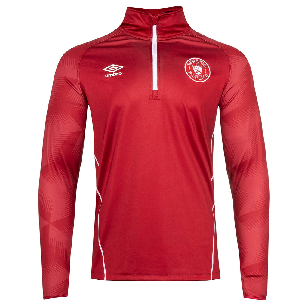 Umbro Sligo Rovers Football 2026 Kids Warm Up Half-Zip Top