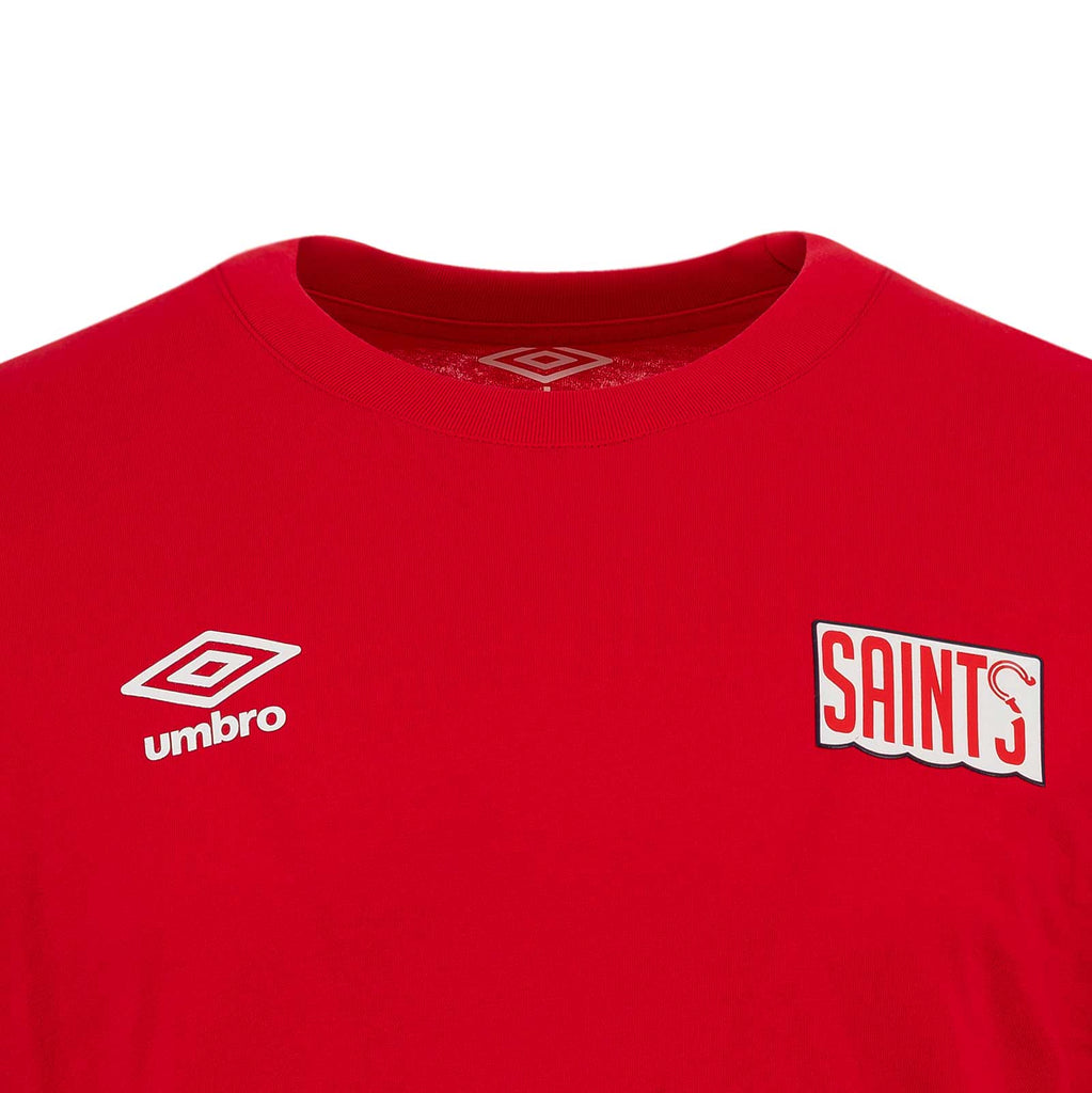 Umbro St Patricks Ath 26 K Cottn Tee Red